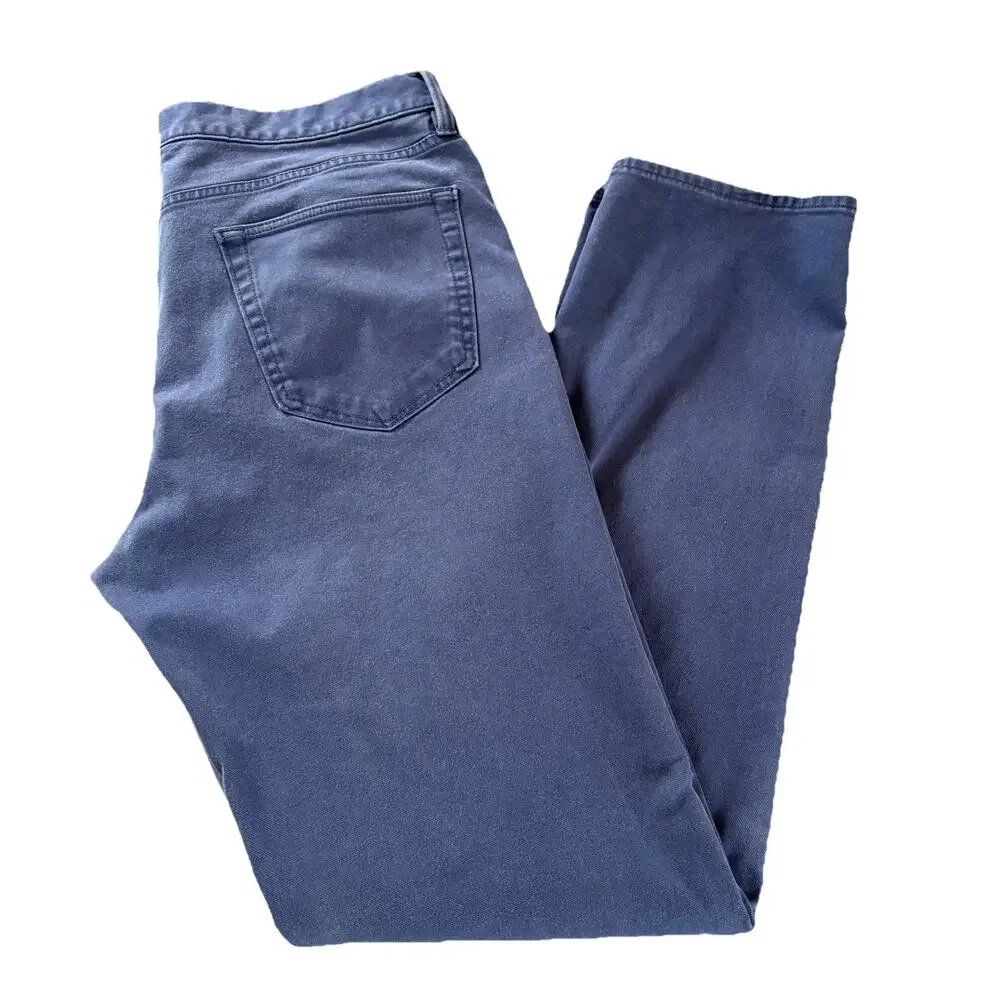 Banana Republic Men's Traveler Navy Blue Slim Fit Jeans Size 36x34 Fit 36x33